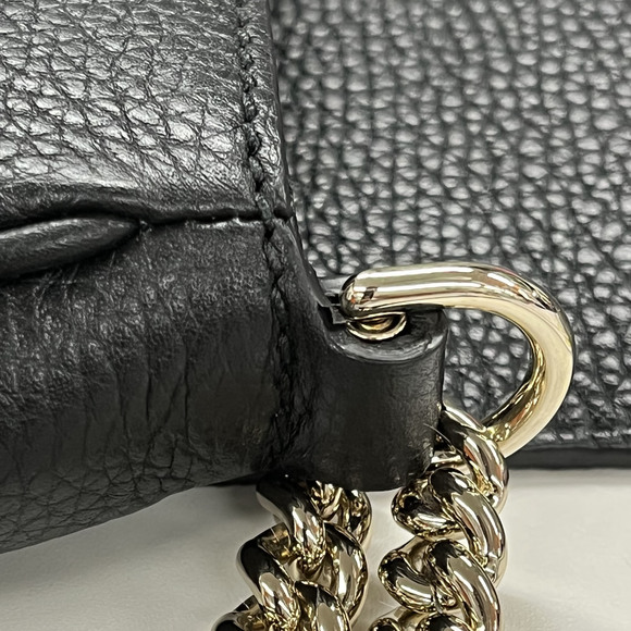 Gucci Soho Chain Black Leather Shoulder Bag - Picture 8 of 15